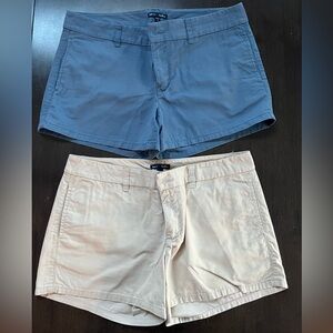 Women's Blue and Cream GAP Hadley Shorts